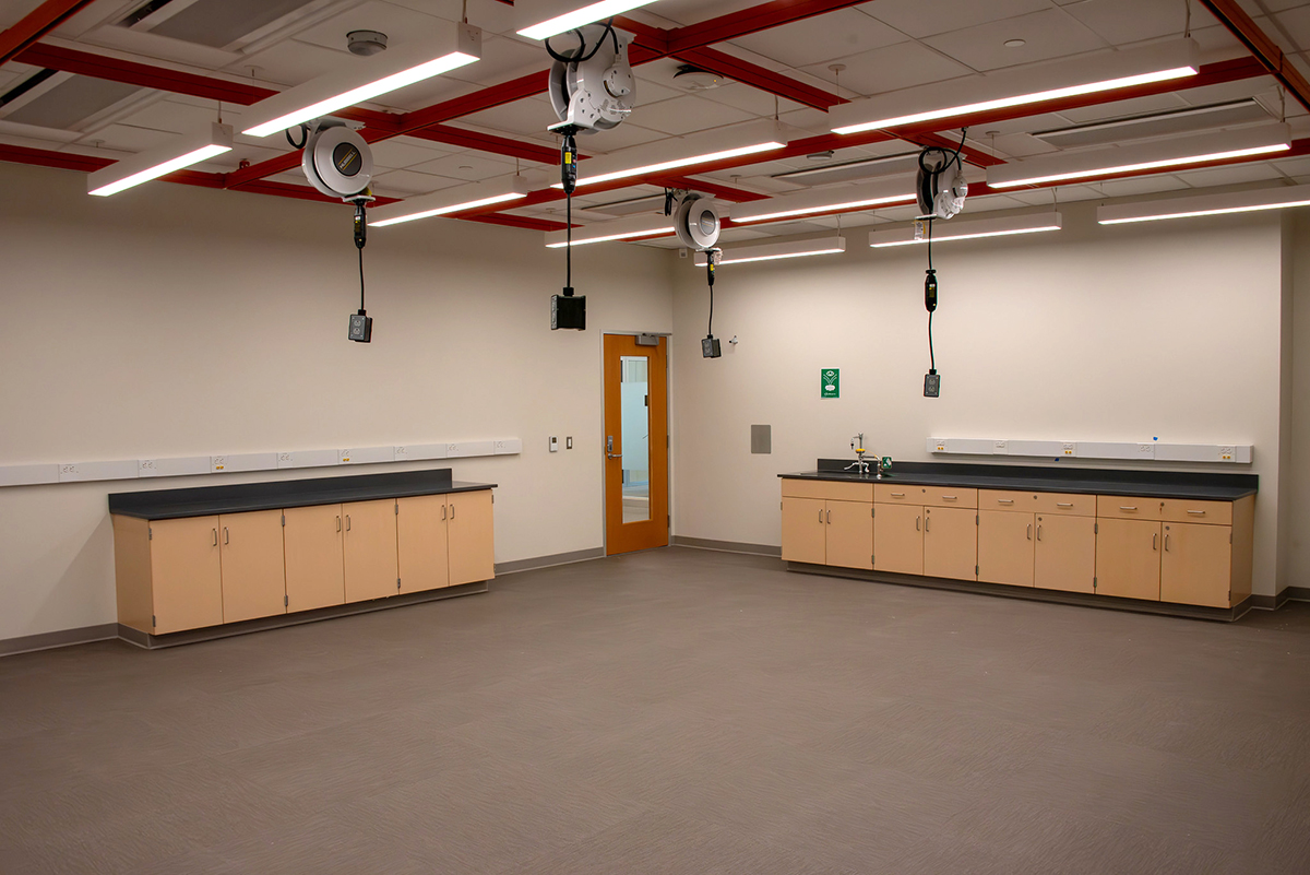 empty lab room