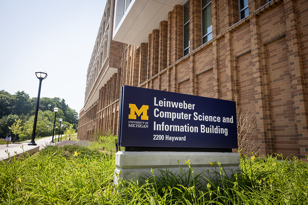 a sign with the name and address of the Leinweber Building