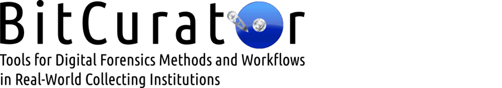 BitCurator logo. Tools for Digital Forensics Methods and Workflows in Real-World Collecting Institutions.
